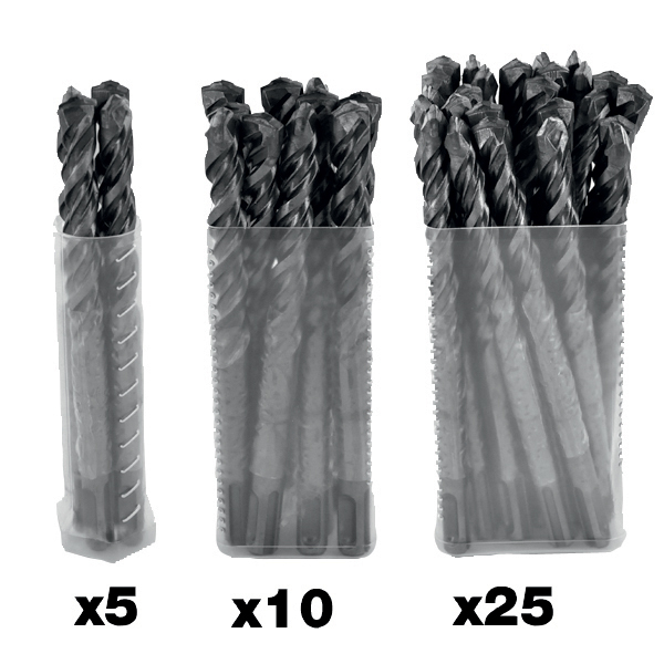 Foret bétons 2 taillants SPEEDER2 -L160mm -Pointe de centrage -Quadruple goujures -SDS+ / L: 160 Ø: 6 TIVOLY - 10931160625
