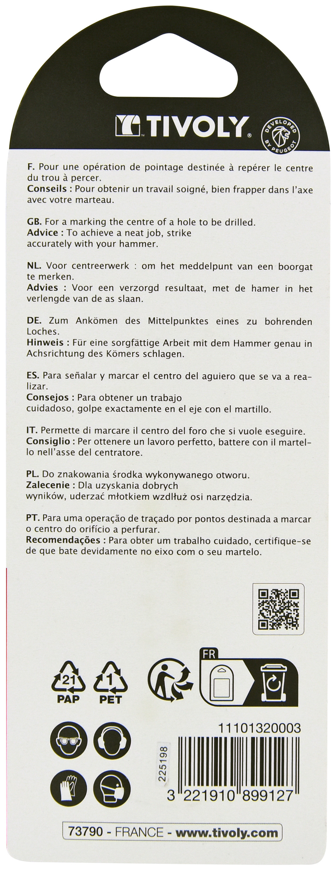 Pointeaux Ø 7-8 TIVOLY - 11101320003