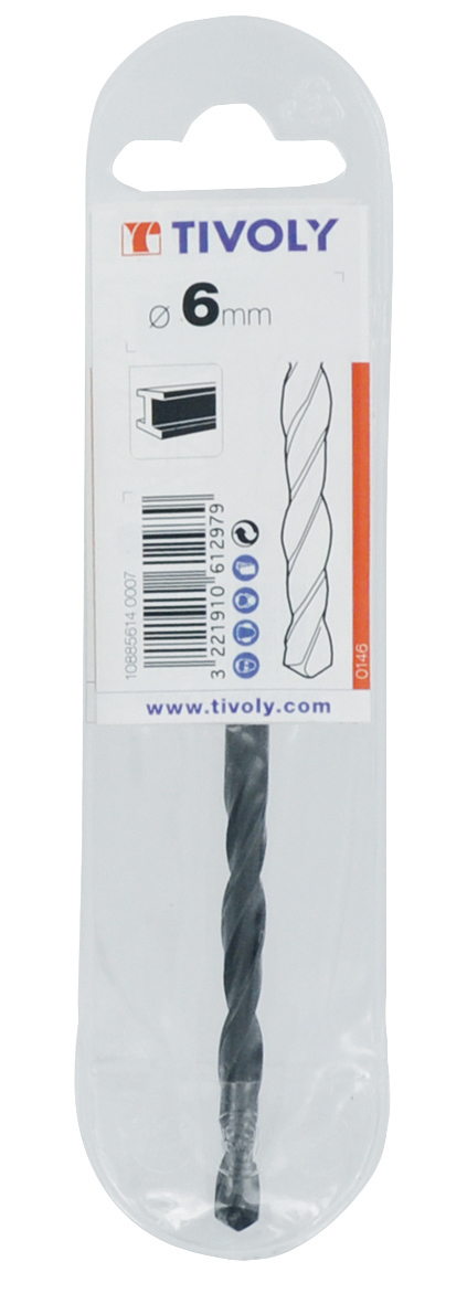 Foret métaux laminé HSS - STEAM -DIN338 -h8 -Queue cylindrique Ø: 1 L: 34 TIVOLY - 50200140100