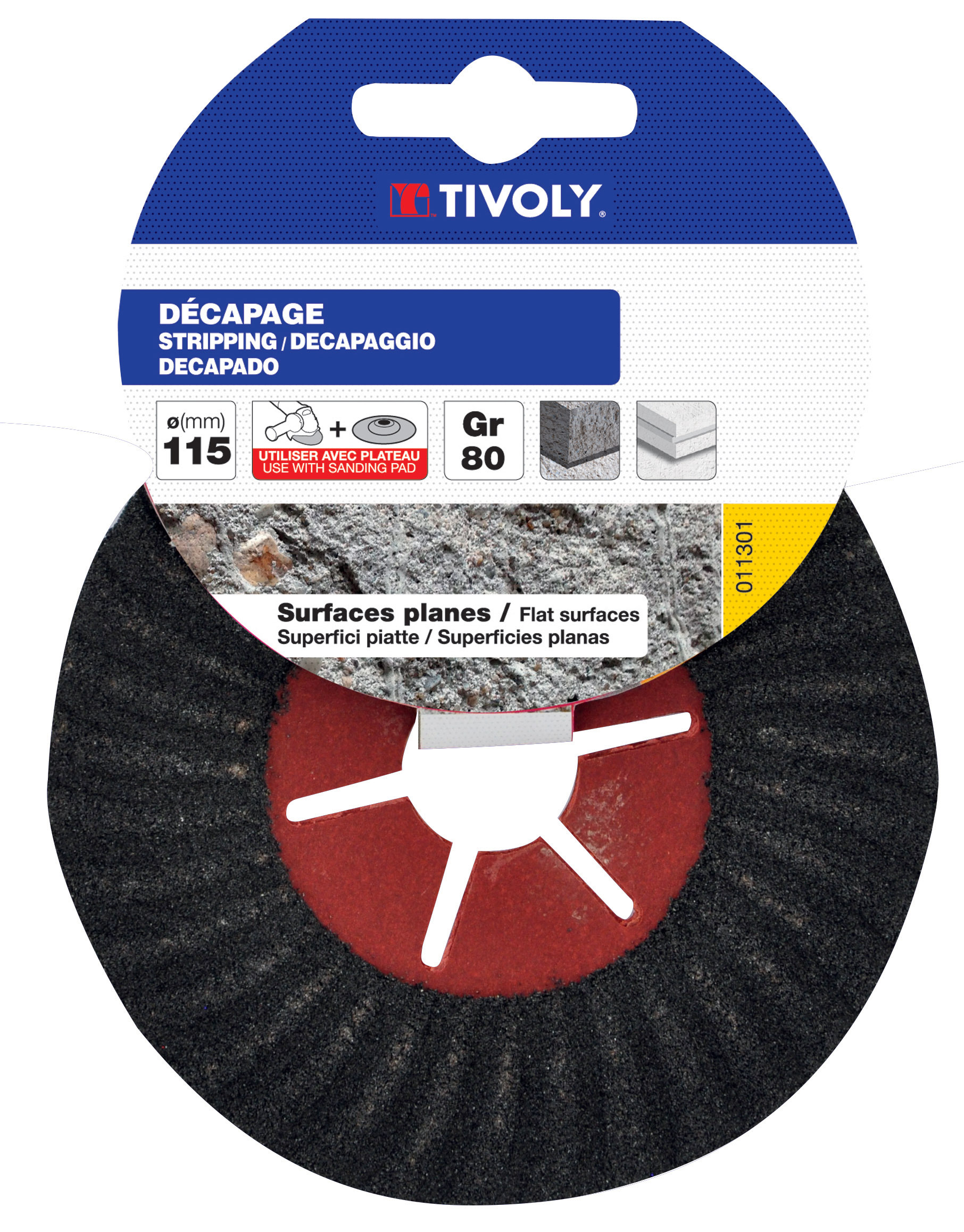 Disque SEMI-RIGIDE (Cartonnette brochable) / Dim Ø115 / Gr : 36 TIVOLY - XT10112011300