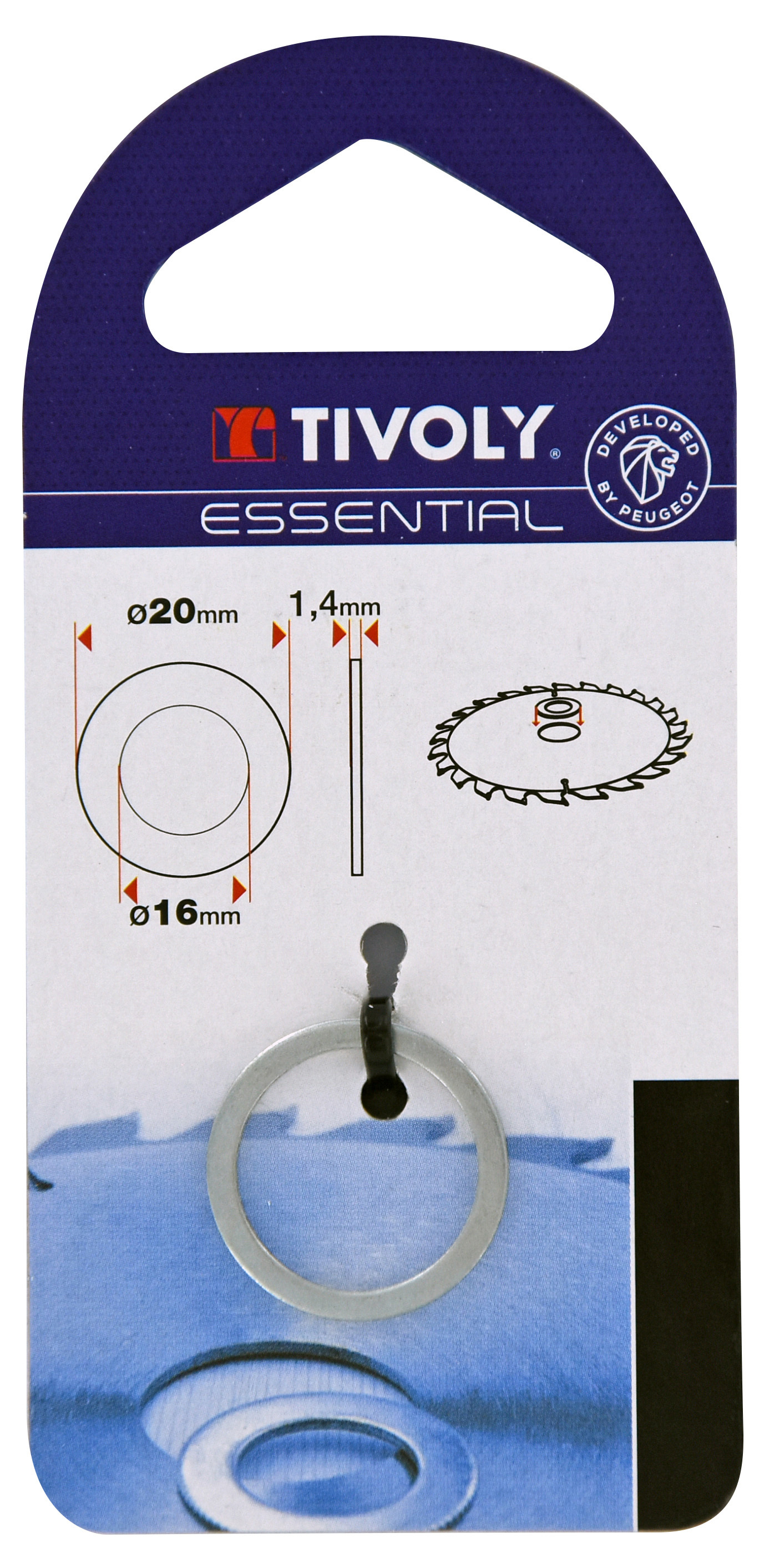 BAGUES DE REDUCTION | Scie circulaire Ø20>>>Ø16 TIVOLY - XT50512004260