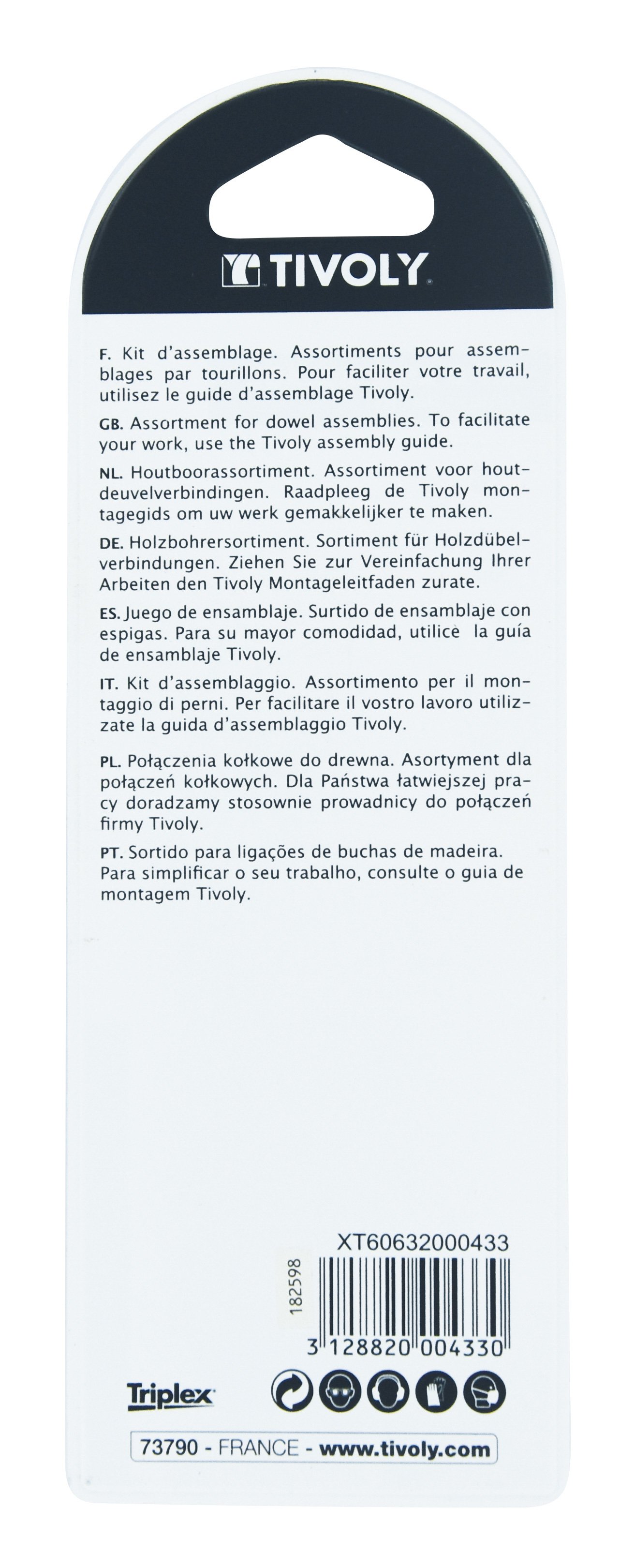 Kits d'assemblage Ø 6 TIVOLY - XT60632000433