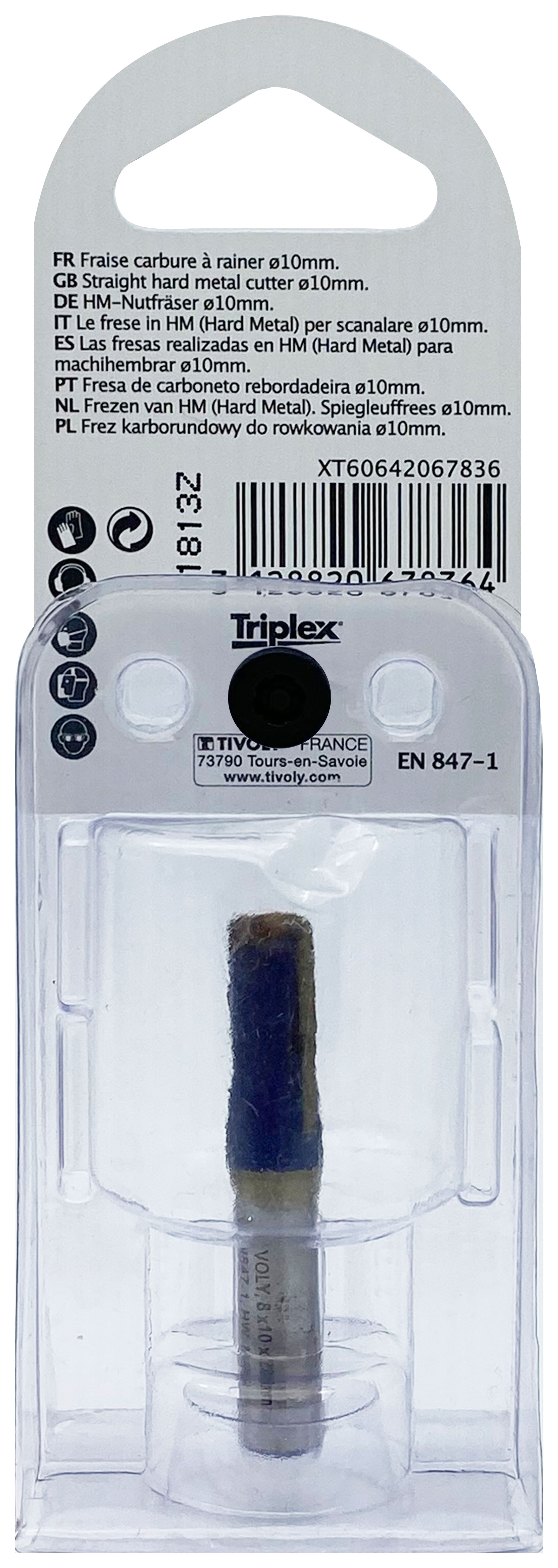 Fraise à rainurer (Blister Box) / 10 TIVOLY - XT60642067836