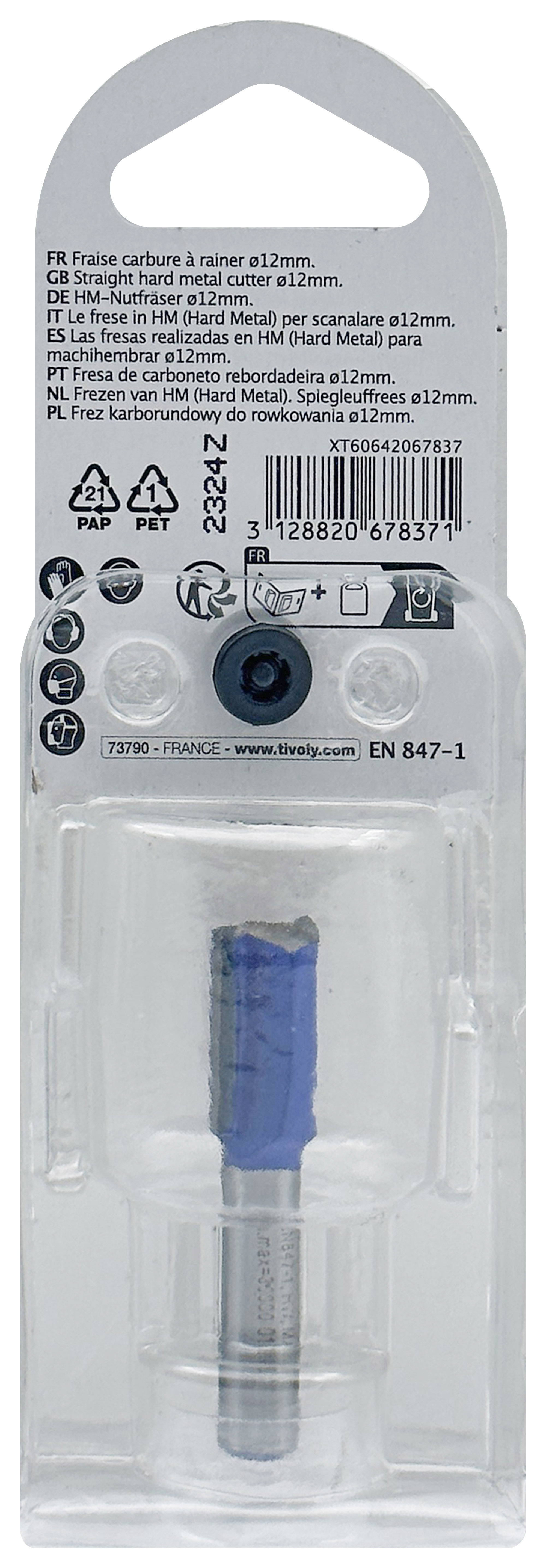 Fraise à rainurer (Blister Box) / 12 TIVOLY - XT60642067837