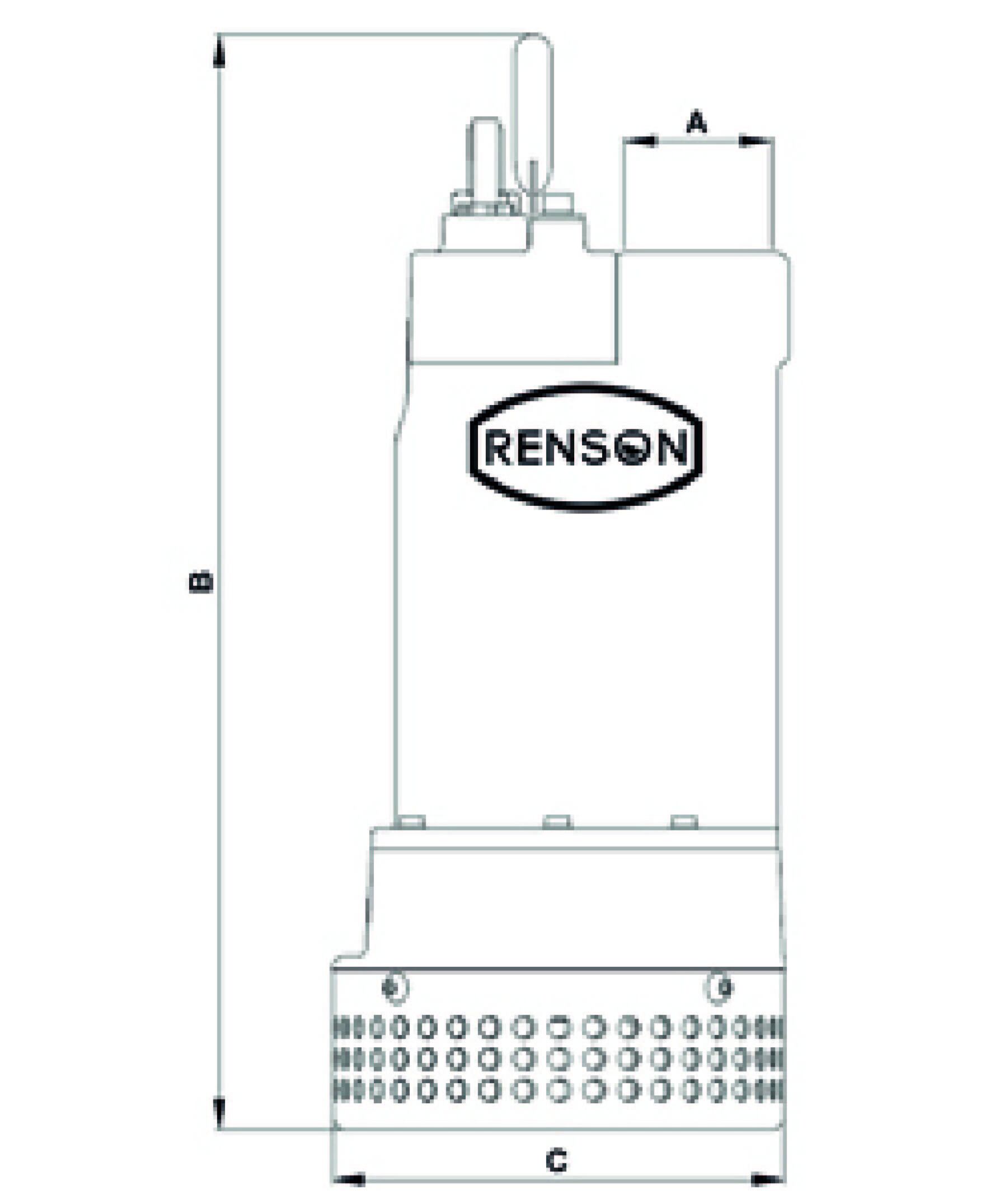 COUDE 90° CANNELE PP MALE 2'' x 50 - RENSON - 369027