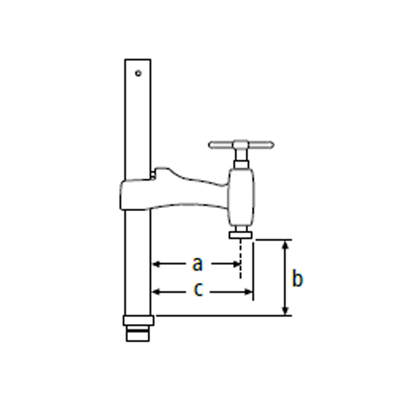 Serre-joint pour table de soudage 4003-WL - saillie 130 mm ouverture 50 cm URKO - 1546051