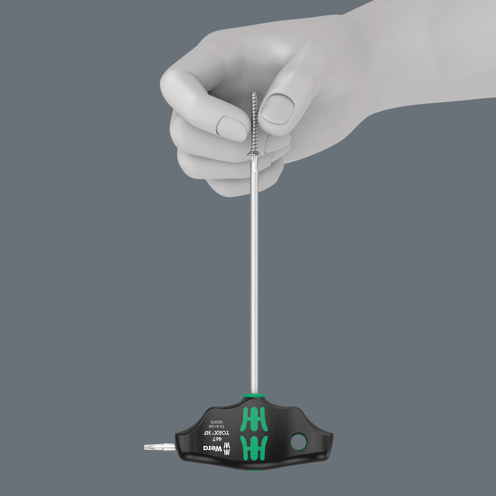 TORX® HF Tournevis en T avec fonction de retenue 467 TORX HF 6 x 100 mm WERA - 05023367001