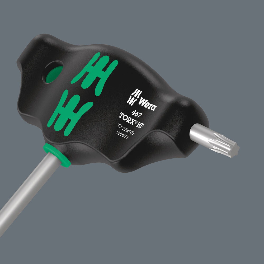 TORX® HF Tournevis en T avec fonction de retenue 467 TORX HF 6 x 100 mm WERA - 05023367001