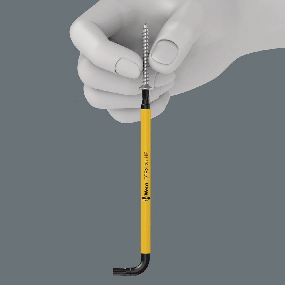 Clés mâles coudées avec fonction de retenue, version longue 967 SXL HF TORX 25 WERA - 05024476001