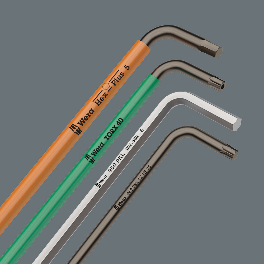 Clés mâles coudées TORX® Multicolour, version longue 967 SPKXL TORX 25 WERA - 05024486001