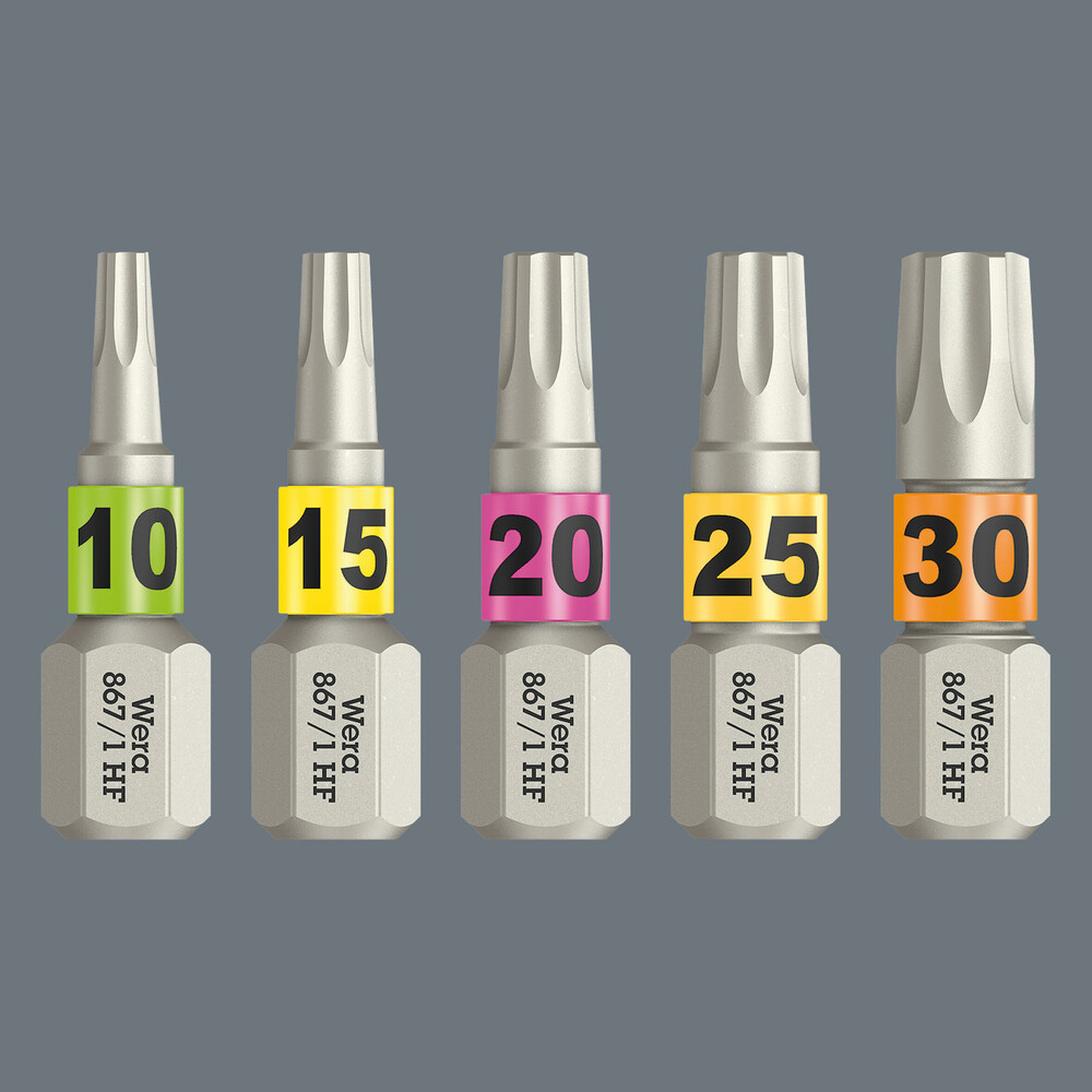 Embout avec fonction de retenue pour vis TORX 867/1 TORX HF 30 x 25 mm Wera - 05066144001