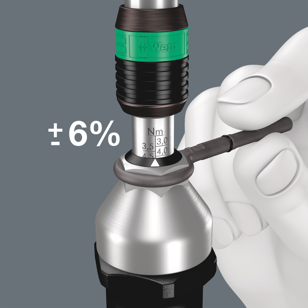 Tournevis dynamométrique réglable (25,0-55,0 in. lbs.) avec mandrin à serrage rapide Rapidaptor 7447 25,0 - 55,0 in.lbs. WERA - 05074712001