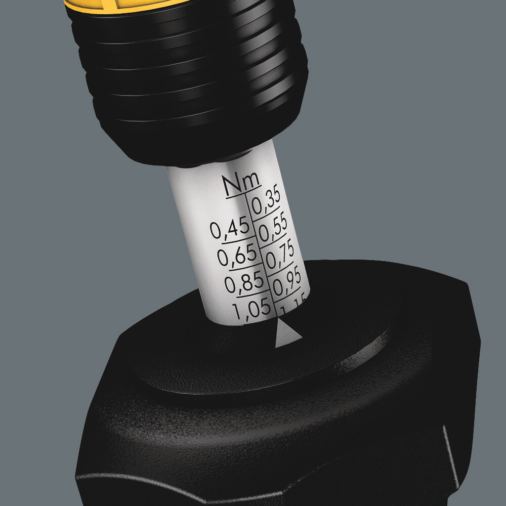 Tournevis dynamométrique réglable (2,5-29,0 in.lbs.) avec mandrin à serrage rapide Rapidaptor 7446 ESD 11,0 - 29,0 in.lbs. WERA - 05074734001