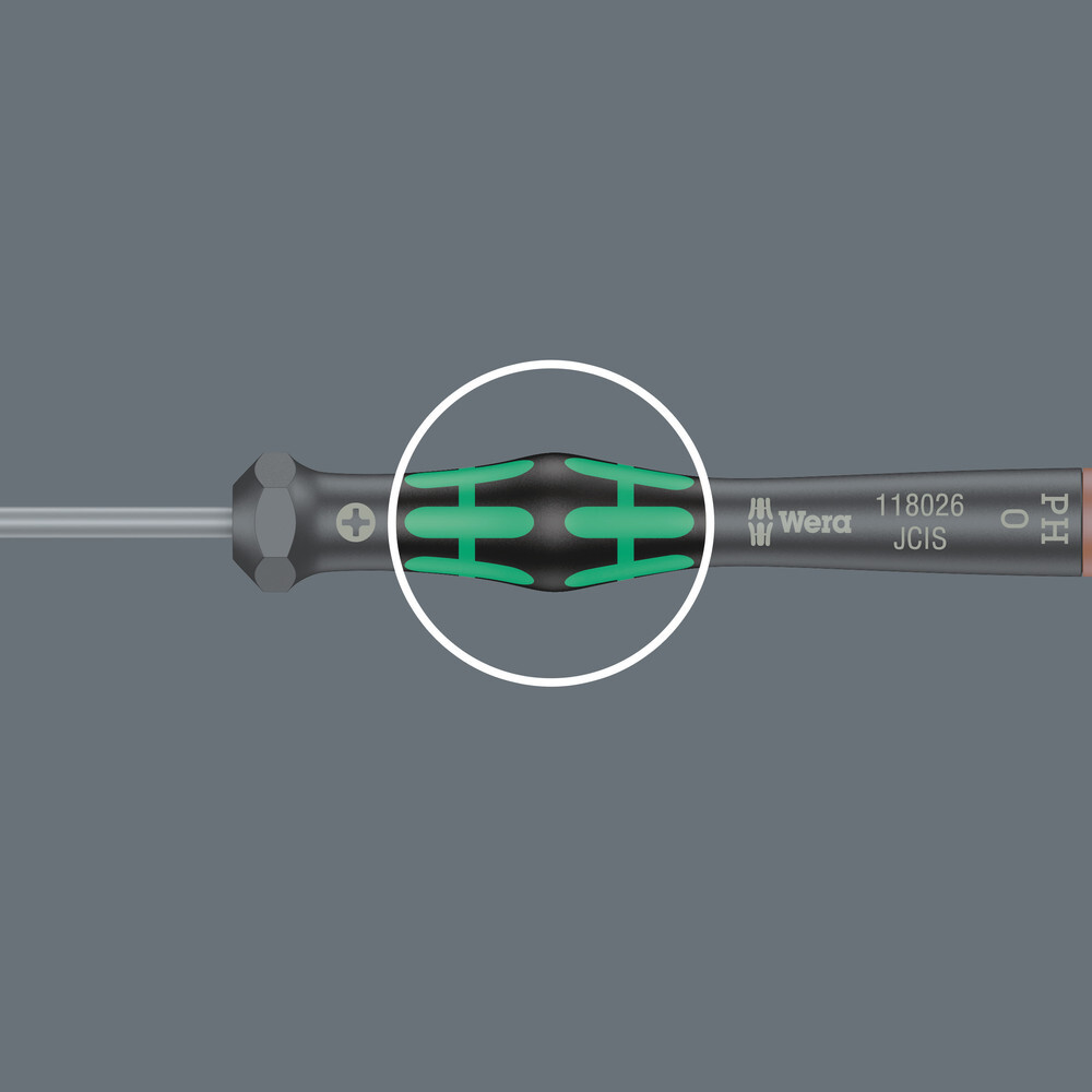Tournevis électronicien pour vis cruciformes PH 2050 PH 0 x 60 mm WERA - 05118022001