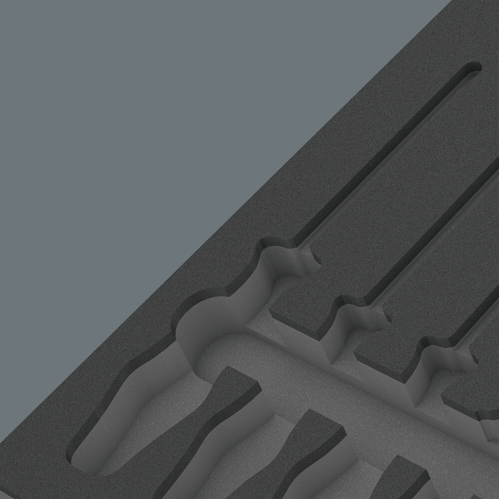 Pièce de rechange, sans outils 9812 Insert en mousse p. jeu de tournevis TX HF 1 Wera - 05137312001