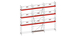 Echafaudage ALTRAD Facadier AERIS 80 m²-Structure longueur 10 m x hauteur de travail 8 m avec garde de corps fixe standard - L45P080GFP