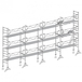 Échafaudage ALTRAD VITO49 longueur 13 m hauteur 7 m lot de 91 m² - L49091GFPP