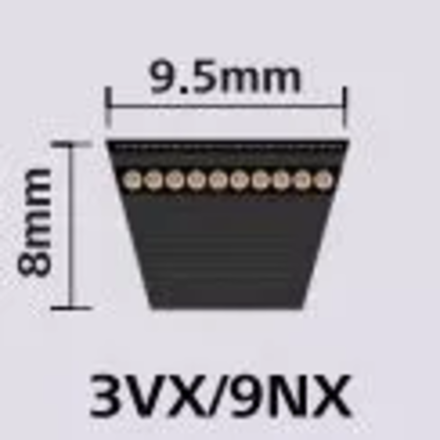 COURROIE 9.5X1600 - UNIVERSEL - 02-3VX630