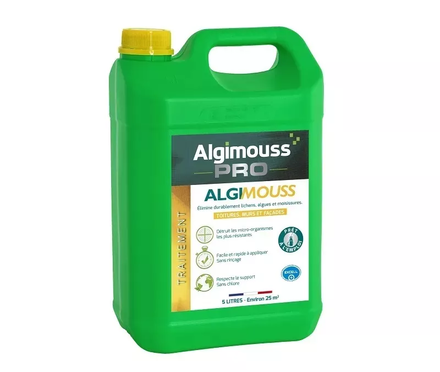 ALGIMOUSS - 1 LITRE - Traitement curatif et préventif toitures, murs et façades ALGIMOUSS - 001001