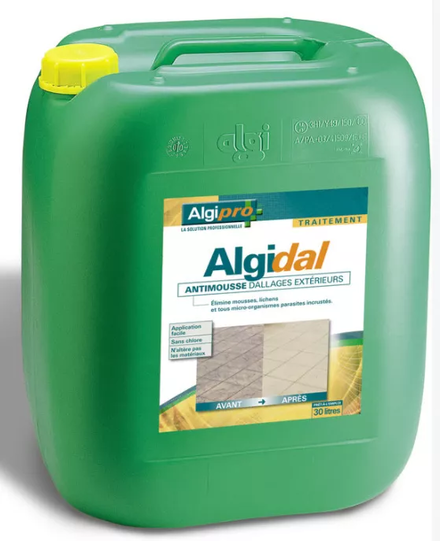 ALGIDAL - 30 LITRES - Traitement curatif et préventif dallages et sols exterieurs ALGIMOUSS - 003004