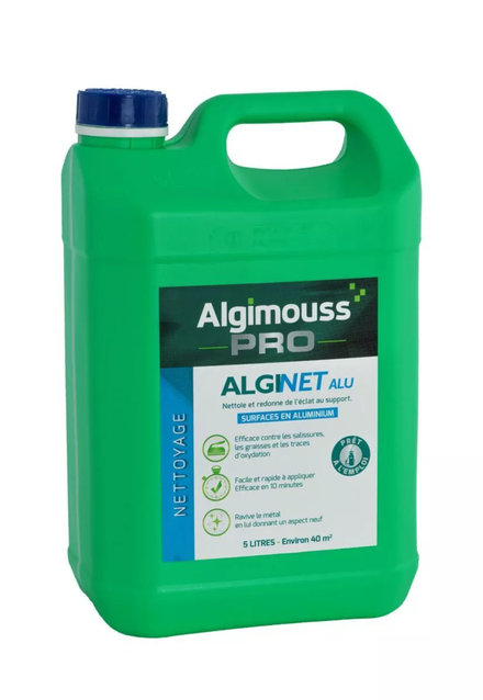 ALGINET ALU - 5 LITRES - Nettoyant Aluminium ALGIMOUSS - 004002