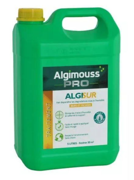 ALGISUR - 5 LITRES - Anti-salpêtre murs, cloisons ALGIMOUSS - 008002