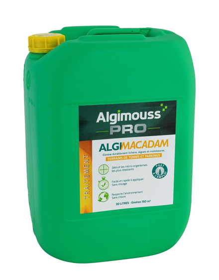 ALGIMACADAM - 30 LITRES - Traitement tennis, parkings, macadam ALGIMOUSS - 016001