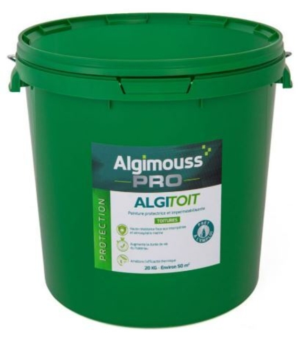 ALGITOIT Brun 20 KG - Peinture pour toiture Brun ALGIMOUSS - 028020