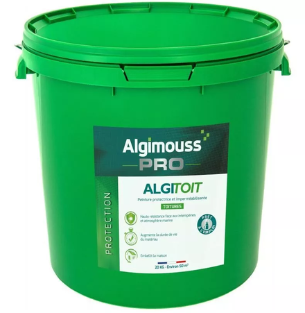 ALGITOIT Rouge tuile 20 KG - Peinture pour toiture Rouge tuile ALGIMOUSS - 028021