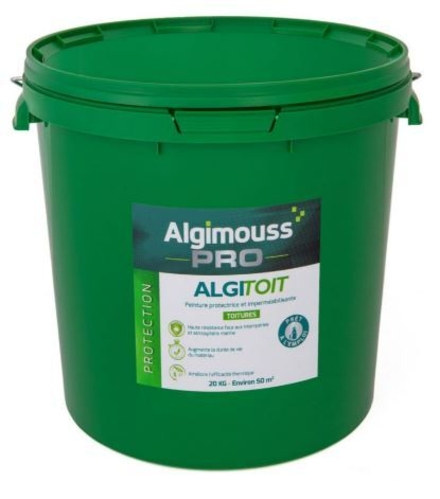 ALGITOIT Rouge brique 20 KG - Peinture pour toiture Rouge brique ALGIMOUSS - 028024