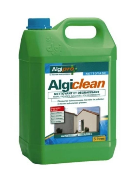 ALGICLEAN - 5 LITRES - Nettoyant dallages et sols ciment - concentré à diluer ALGIMOUSS - 046002