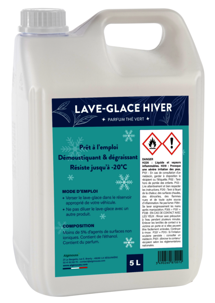 LAVE GLACE HIVER 5L DEMOUSTIQUENT DEGRAISSANT 0897001