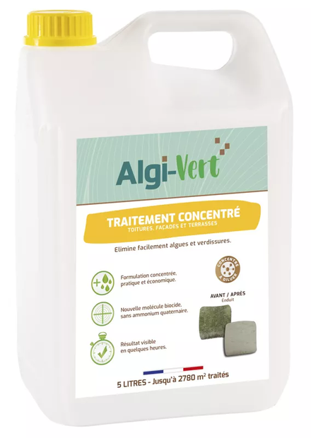 ALGI-VERT TRAITEMENT CONCENTRE A DILUER 5 LITRES 196002