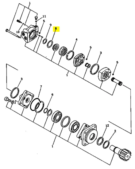 JOINT - KOMATSU - 20N-60-16180