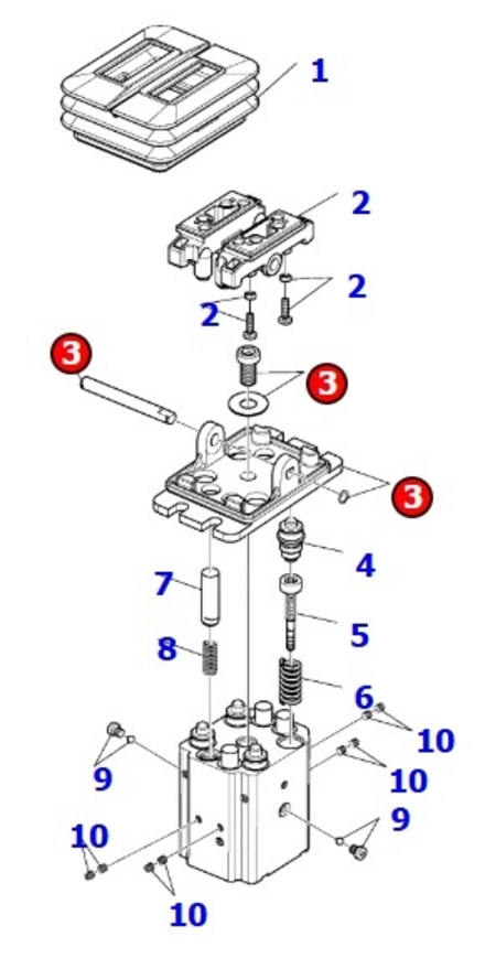 PLATINE PEDALIER - KOMATSU - RE08250680