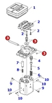 PLATINE PEDALIER - KOMATSU - RE08250680