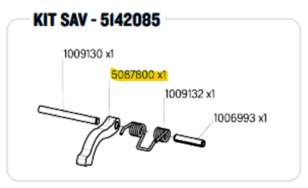 LOQUET DE SECURITE COMPLET - 5087800