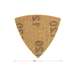 TRIANGLES DE PONÇAGE K120 X10 pièces - ASLAFIX - 105OSP120