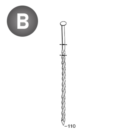 1200 COILS 38 X 110 TORSADÉES - ASLAFIX - 16381103
