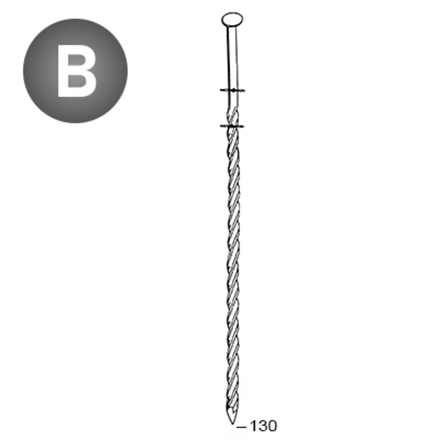 1200 COILS 38 X 130 TORSADÉES - ASLAFIX - 16381303