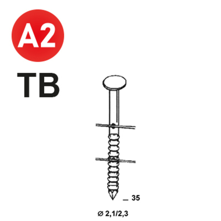 21000 COILS 21/23 X 35 ANNELÉES INOX TB - ASLAFIX - 16C21358