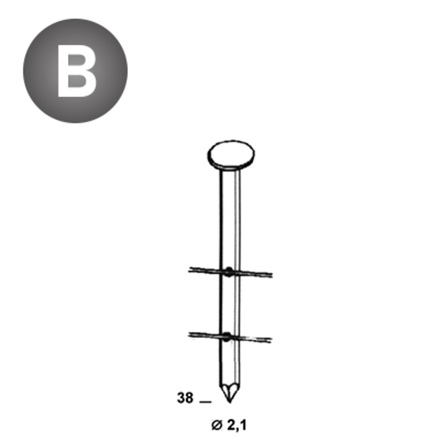 16800 COILS 21 X 38 LISSES - ASLAFIX - 16C21381