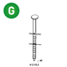 16800 COILS 21/23 X 45 ANNELÉES GALVA - ASLAFIX - 16C21456