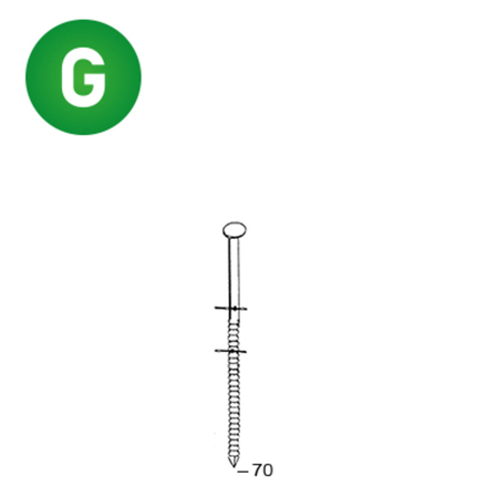 7200 COILS 25/27 X 70 ANNELÉES GALVA - ASLAFIX - 16F25686