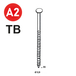 6000 COILS S 23X55 ANNELÉ INOX A2 TB - ASLAFIX - 16S23558A2