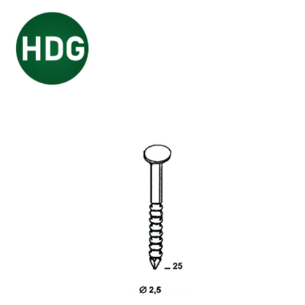 3000 COILS S 25X25 ANNELÉ GALVA HDG - ASLAFIX - 16S25256
