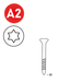 2000 SCRAIL 25/28 X 35 INOX TX - ASLAFIX - 16S25359TX