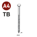 6000 COILS S 25X55 ANNELÉ INOX A4 TB - ASLAFIX - 16S25558