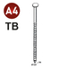 4200 COILS S 25X64 ANNELÉ INOX A4 TB - ASLAFIX - 16S25648