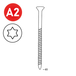 2000 SCRAIL 28/32 X 65 INOX TX - ASLAFIX - 16S28659